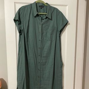 Universal Standard Dune Dress in Aquamarine